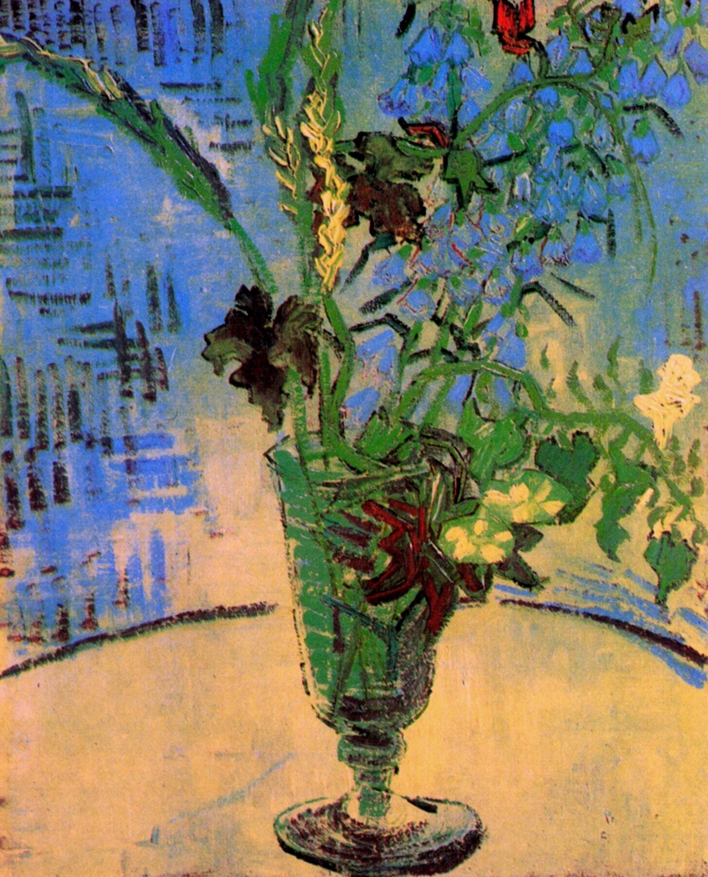 Картина Ван Гога Натюрморт: ваза с полевыми цветами 1890
